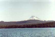 Mt. Jefferson Looms over Olallie Lake