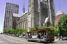 Grace Cathedral and Cable Car